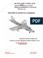 Aircraft Structures Lab Manual