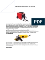 Máquinas y Herramientas Utilizadas en Un Taller de Metales