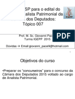 Topico 007 - Afo e Casp - Analista Patrimonial 2015