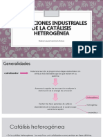 Aplicaciones Industriales de La Catalisis Heterogénea