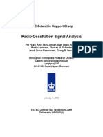 Radio Occultation Signal Analysis: ACE-Scientific Support Study