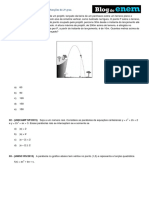 Álgebra Funções de 2º Grau