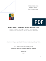 Aplicación de Las Máximas de La Experiencia en Un Modelo de Valoración Racional de La Prueba PDF