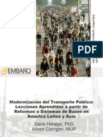 Modernización Del Transporte Público - Dario Hidalgo