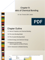 Models of Chemical Bonding: Dr. Nur Farhana Binti Jaafar