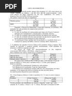 Lista de Exercícios Margem de Contribuição Com Fator Limitante 2018