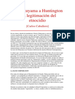 De Fukuyama A Huntington PDF