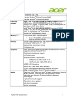 Acer Aspire 4752 Specifications