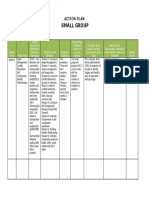 Small Group Action Plan