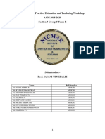 Workshop Acm Group 5 Team e Wall Making