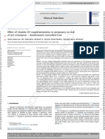 Effect of Vitamin D3 Supplementation in Pregnancy On Risk of Pre-Eclampsia e Randomized Controlled Trial