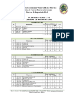 Plan de Estudios 117-2 Ing Civil