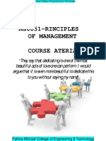 Mg6851-Rinciples of Management Course Aterial