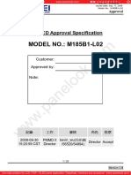 MODEL NO.: M185B1-L02: TFT LCD Approval Specification