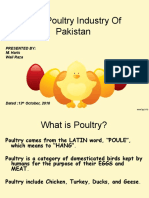 A Complete Analysis of The Poultry Industry of Pakistan (Mohammad Ali Jinnah University, Karachi)