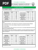 (U) Daily Activity Report: Marshall District
