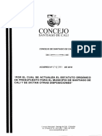 Estatuto Presupuestal Acuerdo 0438 Del 2018 - Titulo 5 PDF