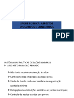 Saúde Pública: Aspectos Evolutivos E Conceituais