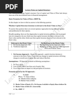 Capital Structure Notes