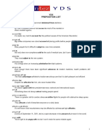 YDS Preposition List: Abstain From