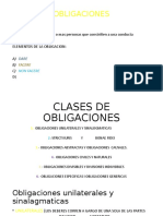 Clases de OBLIGACIONES