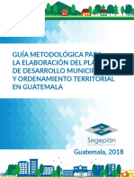 Guia Plan de Desarrollo Municipal Segeplan