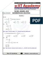 XII-HSC Board Paper Maths Solutions