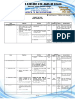 Plan of Action: School Year 2018-2019