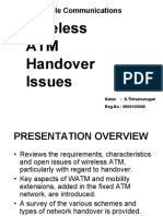 Wireless ATM Handover Issues: Mobile Communications