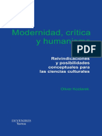 Kozlarek, Oliver - Modernidad, Critica y Humanismo