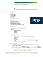 Nusring Case Analysis Format