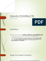 Quasi-Contracts: By: Val F. Piedad