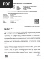 Contrato de Prestacion de Servicio de Telefonia Fija Myc Red