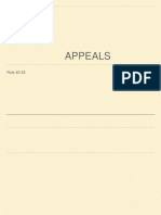 Appeals: Rule 40-43