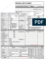 CS Form No. 212 Revised Personal Data Sheet - New PDF