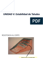 Unidad v. - Estabilidad de Taludes