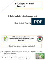 Aula 1-Ordenha Higiênica e Qualidade Do Leite