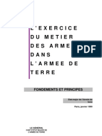 L'exercice Du Metier Des Armes Dans L'armee de Terre