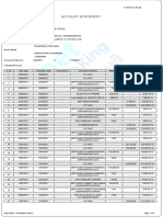 Account Statement: Transactions List