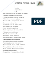 Atividade de Musica e Uma Partida de Futebol Compreensao de Texto Letra de Cancao - 81936