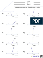 Supplementary Angles 1