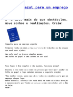 Simpatia Azul para Um Emprego Urgente