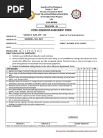 COT Inter-Observer Form