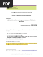 ¿Qué Condiciones Deben Reunirse para Dar Lugar A Una Alfabetización Tecnológica? - MC Cormick