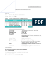 Cotizacion Recipientes A Presion - Estimación de Costos