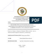 Red de Fibra Óptica Con Tecnología Gpon - Int PDF