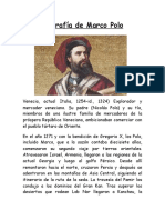 Biografía de Marco Polo