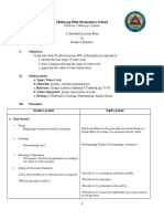 Midsayap Pilot Elementary School: A Detailed Lesson Plan in Grade 4 Science