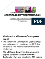 Millennium Development Goals 3RD Q