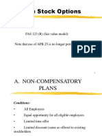 Employee Stock Options: FAS 123 (R) (Fair Value Model)